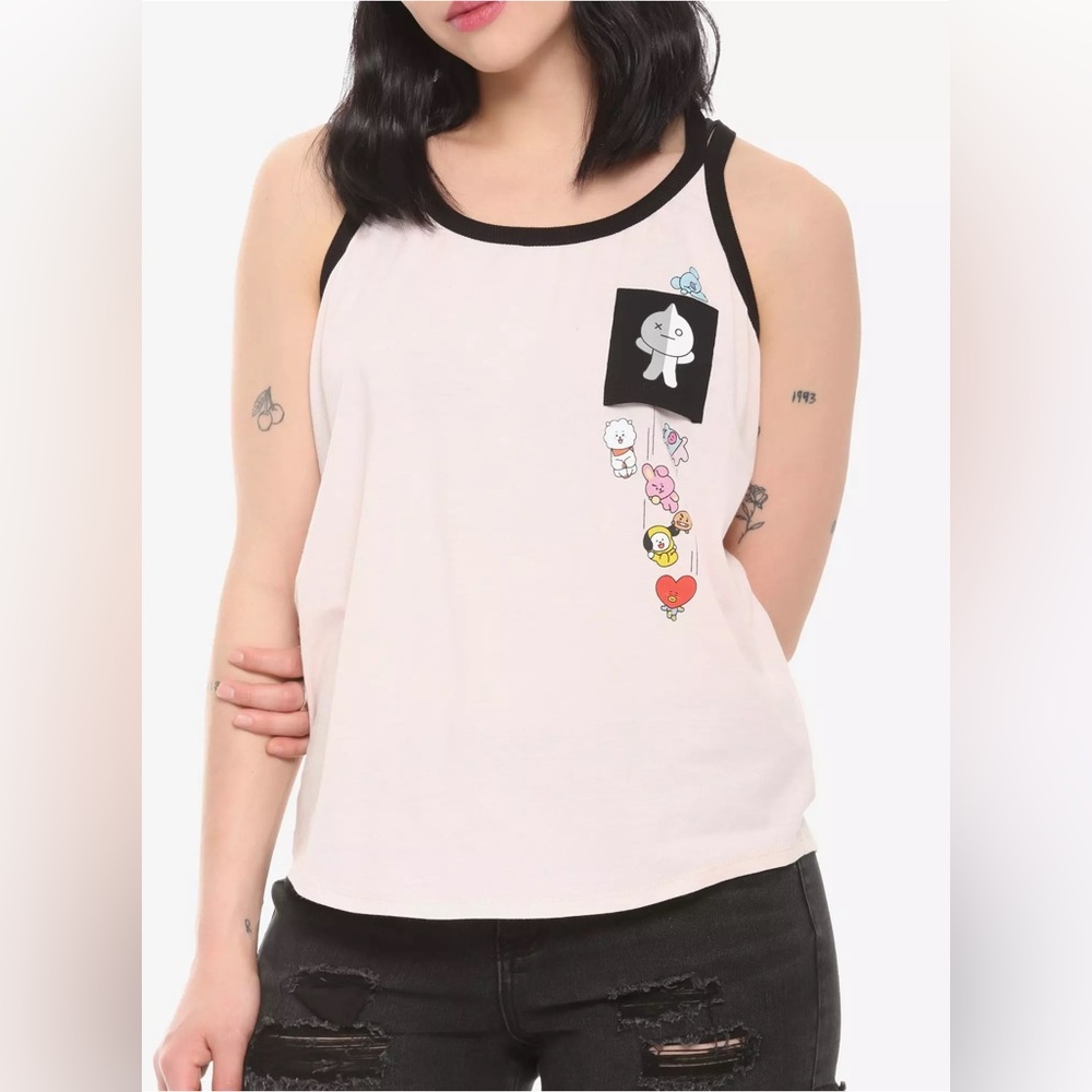 BT21 HOT TOPIC Falling Pocket STRAPPY TANK TOP!